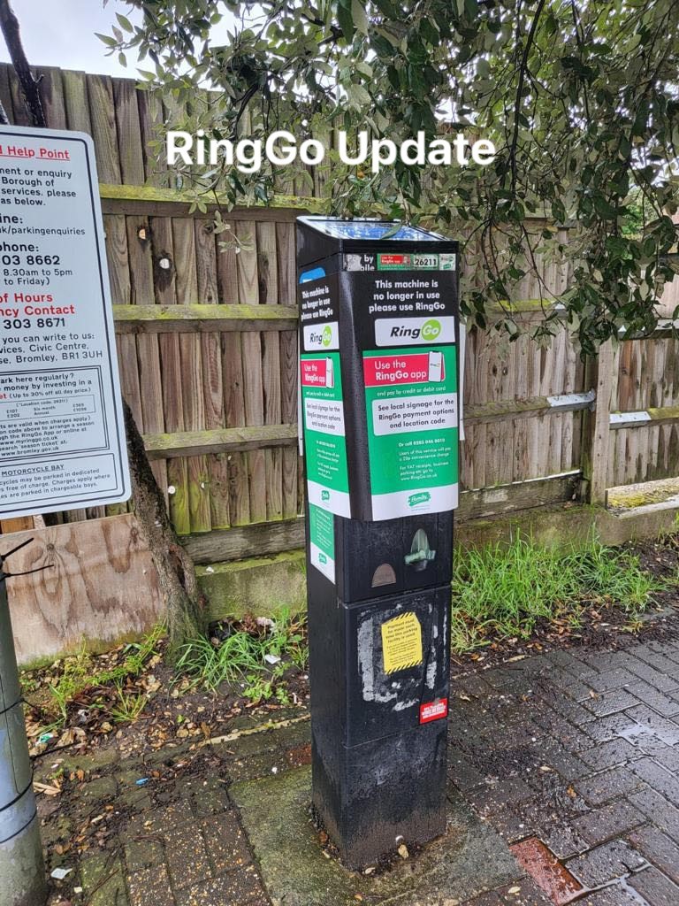 Issues with RingGo in Chislehurst